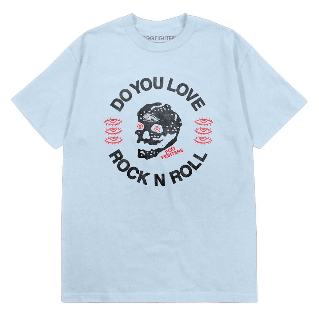 Do You Love Rock N Roll Tee - Light Blue