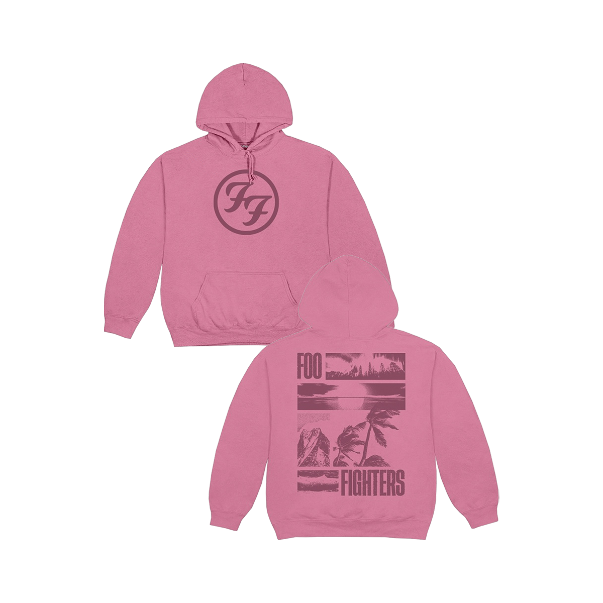 Foo Fighters Hoodie - Pink