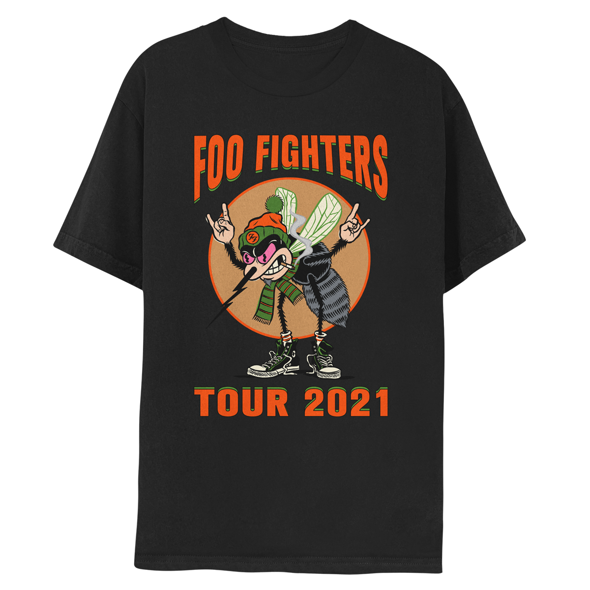 Alaska Tour Tee - Black-Foo Fighters