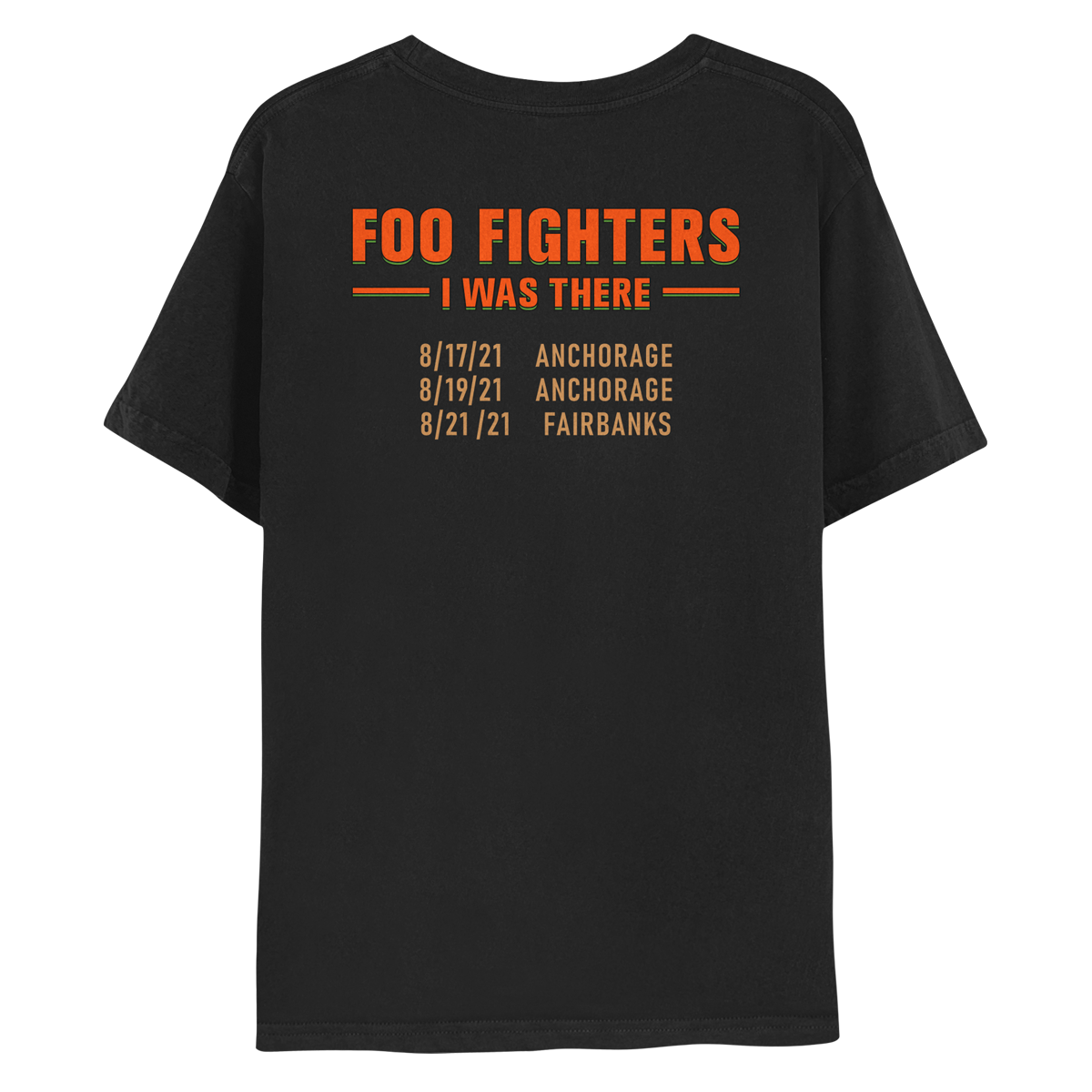 Alaska Tour Tee - Black-Foo Fighters
