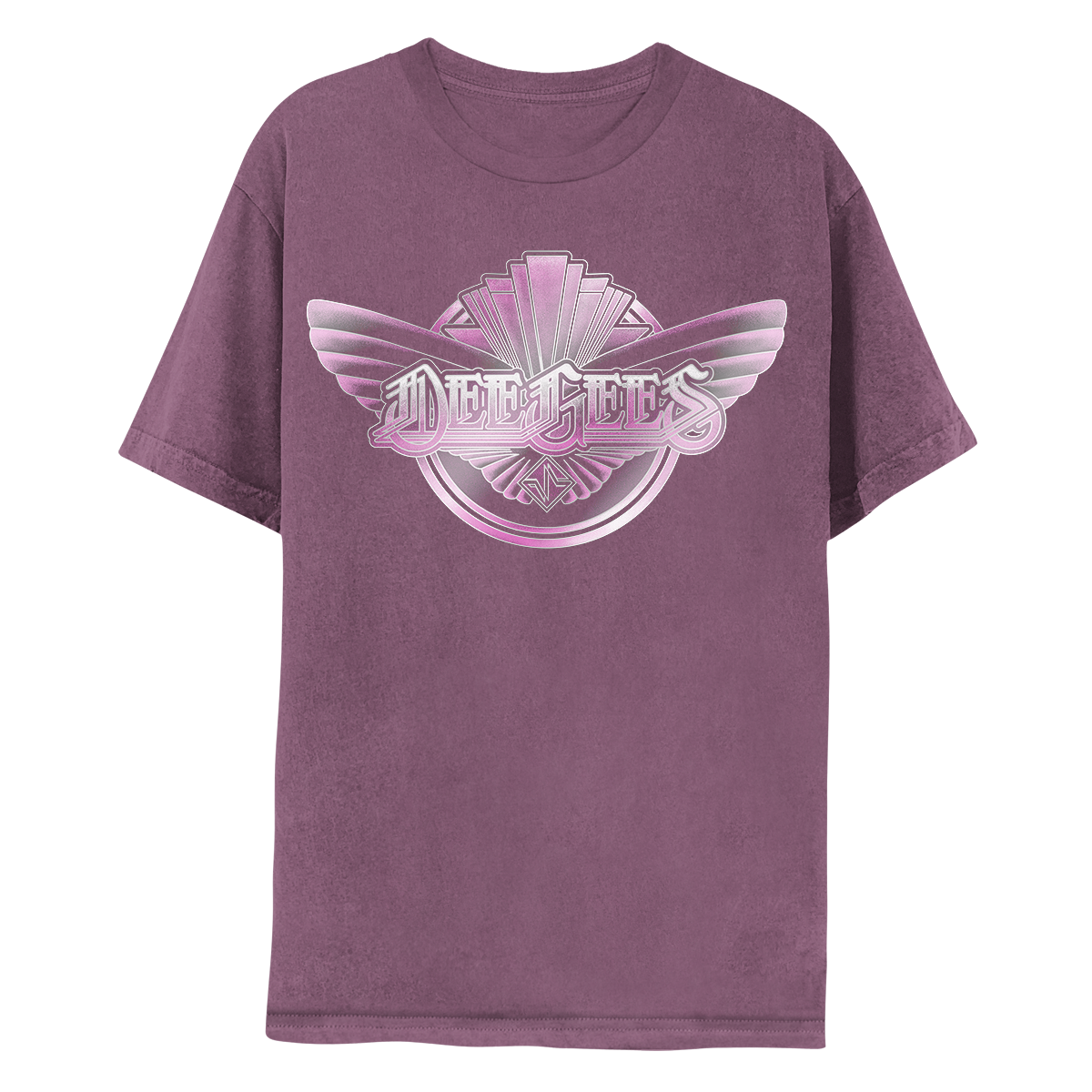 Dee Gees Hail Satin Tee - Plum-Foo Fighters