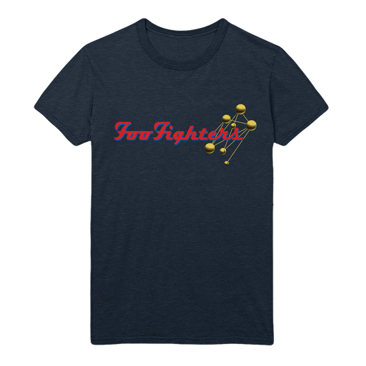 Molecules Tee - Heather Navy-Foo Fighters