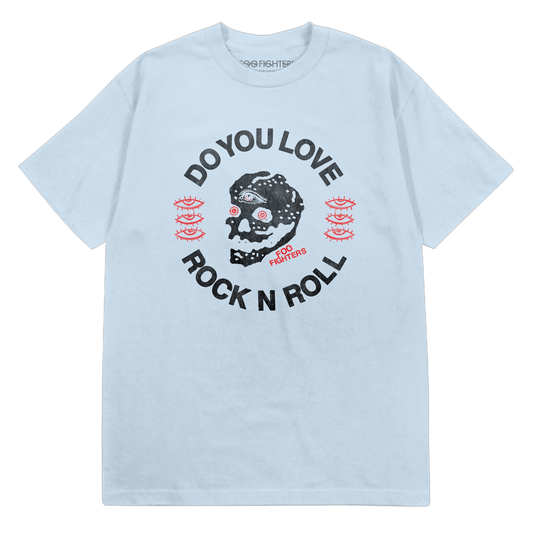 Do You Love Rock N Roll Tee - Light Blue