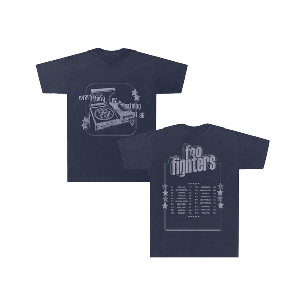 【会場限定】Foo Fighters VINYL TOUR NAVY XL Record Player Tee - Navy – Foo Fighters