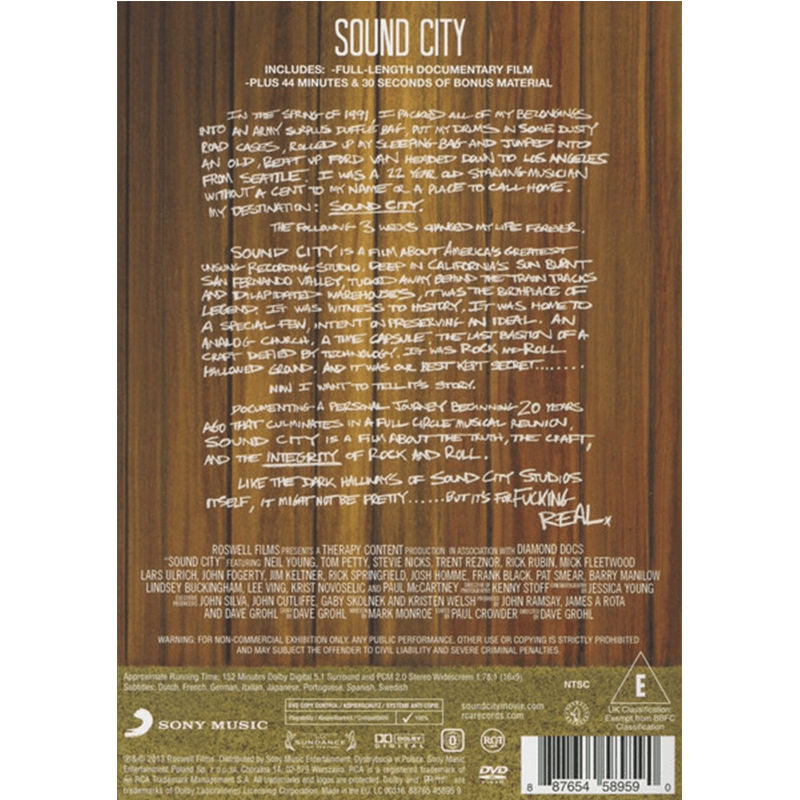 Sound City Blu-Ray-Foo Fighters
