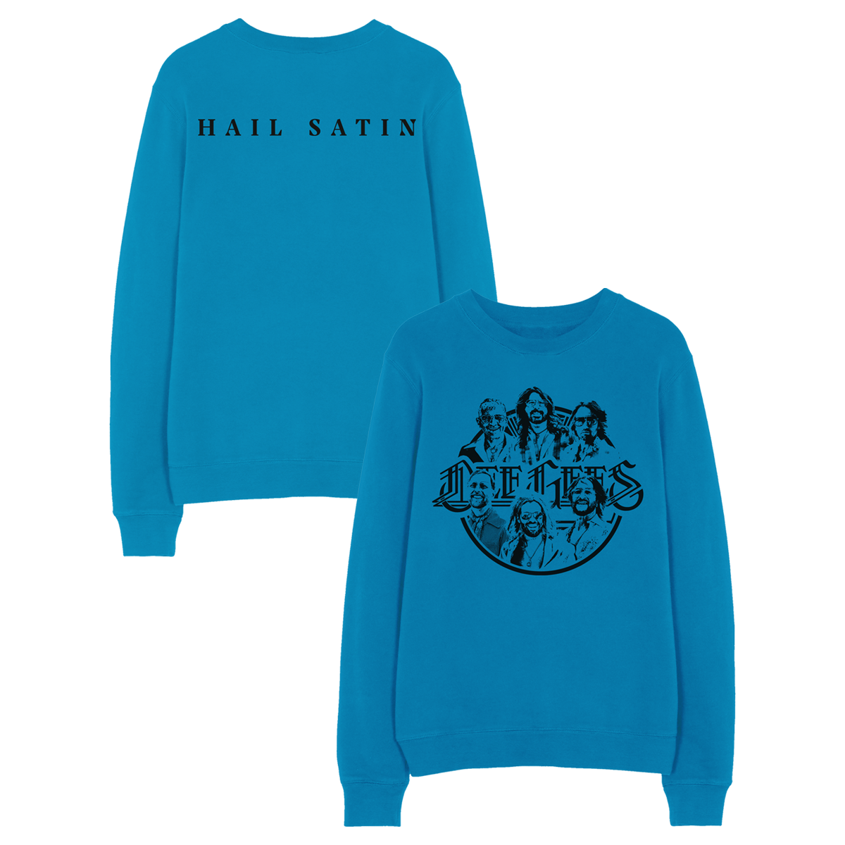 Dee Gees Crewneck Sweatshirt - Blue-Foo Fighters